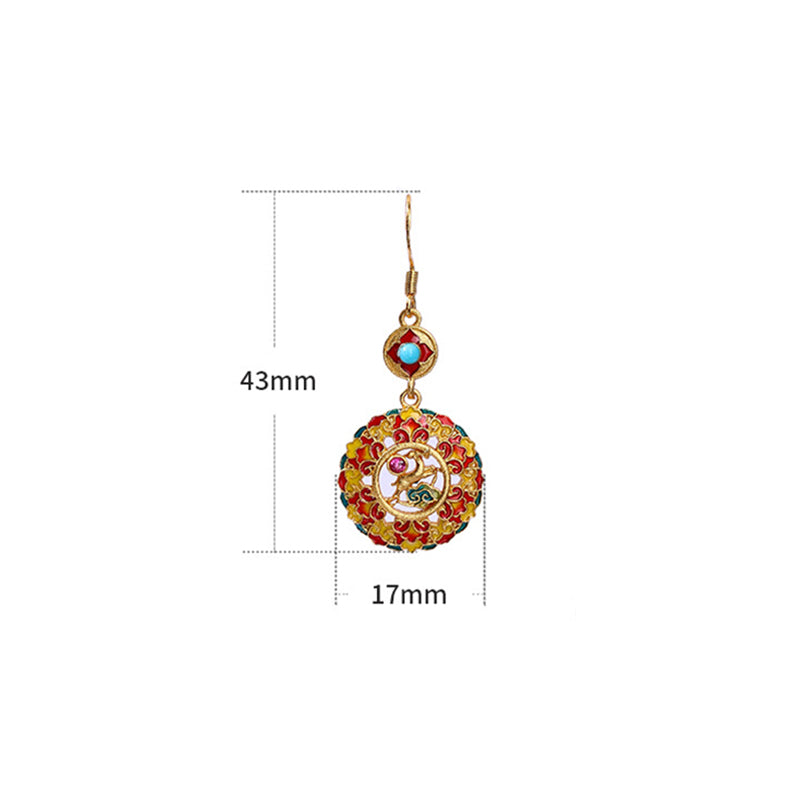 24K Gold Plated Copper Balance Drop Earrings