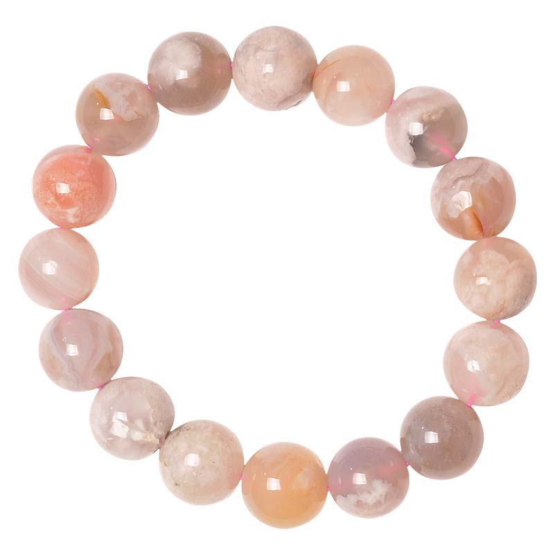 Sakura Agate Bracelet 8mm for Peace & New Beginnings