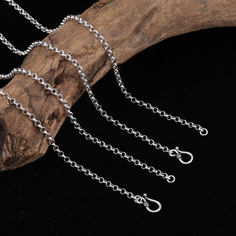 925 Sterling Silber Grüne Tara Doppel Dorje Vajra Spirituelle Halskette