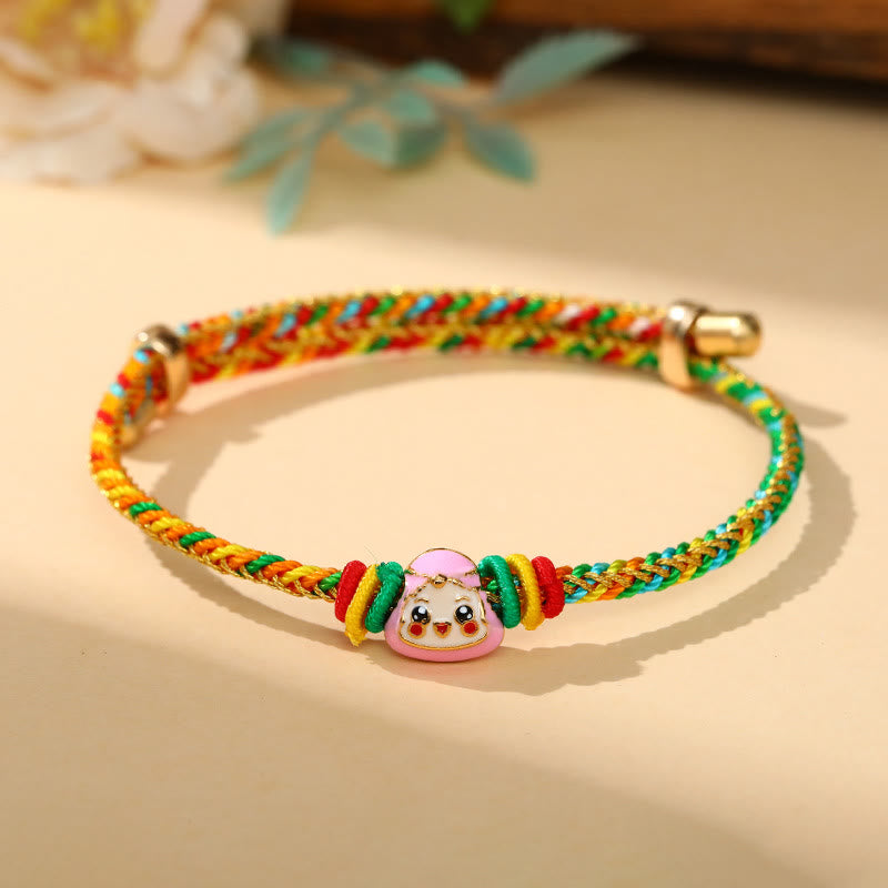 Colorful Rope Zongzi Pattern Luck Bracelet for Adults & Children