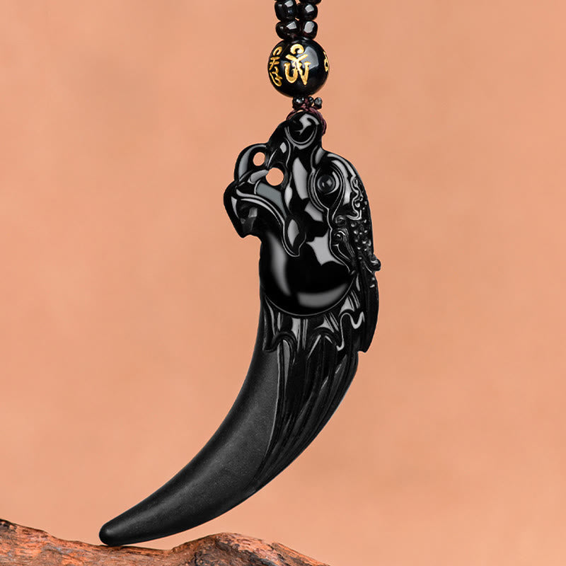 Black Jade Dragon Necklace for Protection & Calm Energy