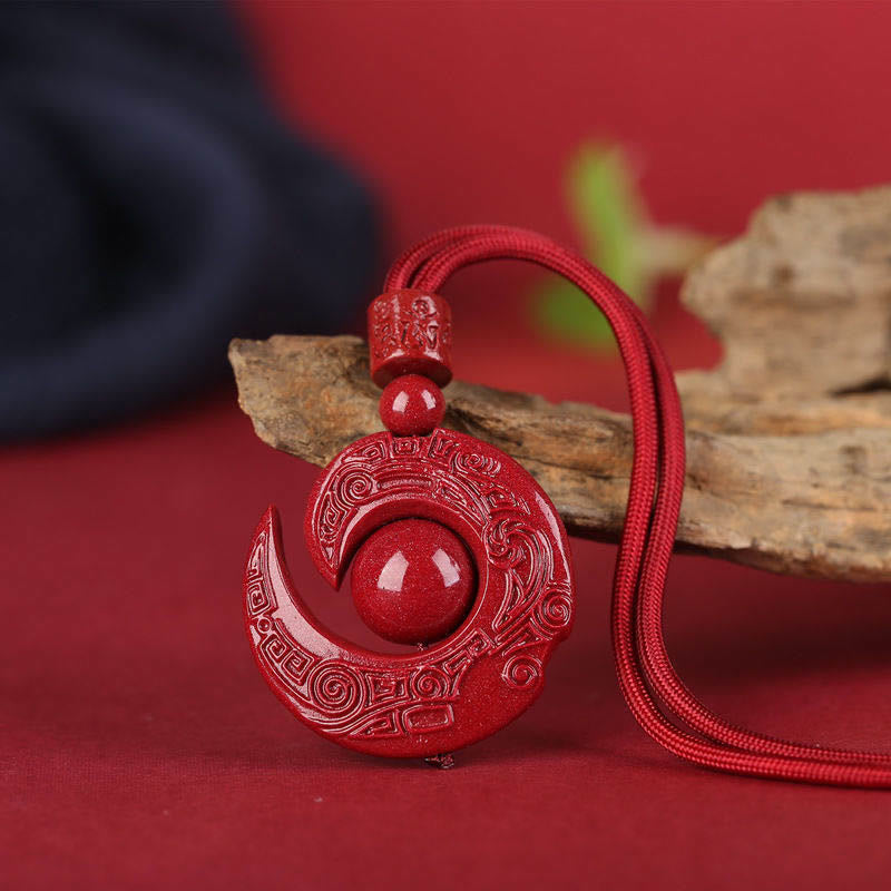 Unisex Cinnabar Concentration Necklace One's Luck Design