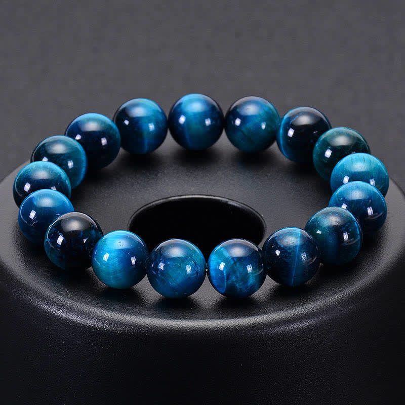 Blue Tiger Eye Meditation Bracelet