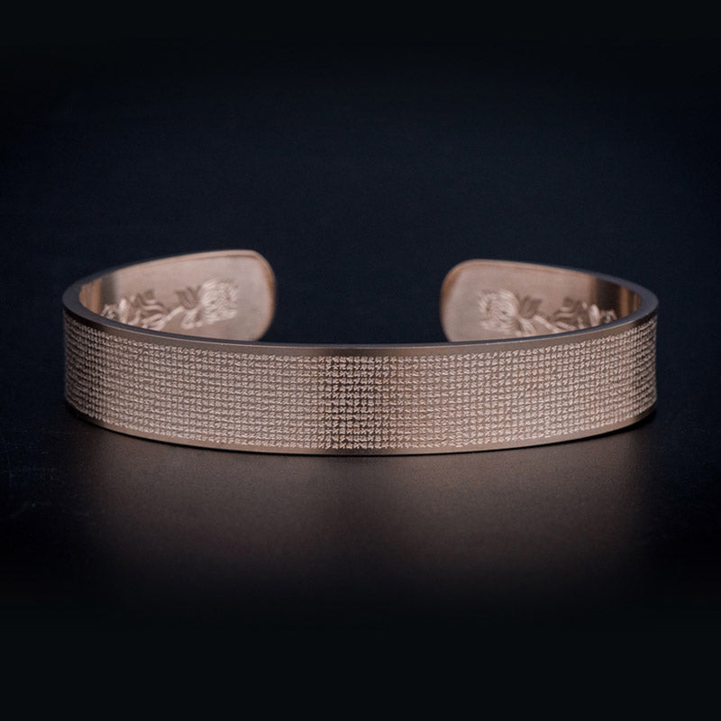 Unisex Titanium Steel Spiritual Bracelet with Shurangama Mantra