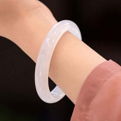 Chalcedon Harmonie Armband Positive Energie Armreif 54mm