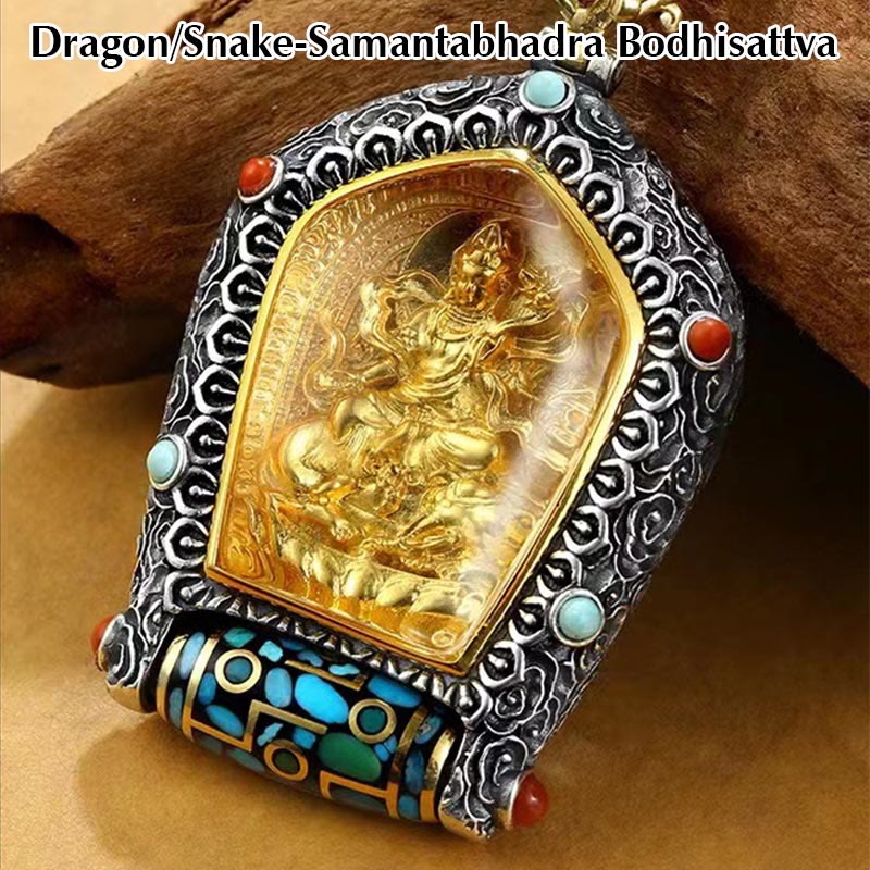 Chinese Zodiac Necklace with Natal Buddha Pendant for Prosperity