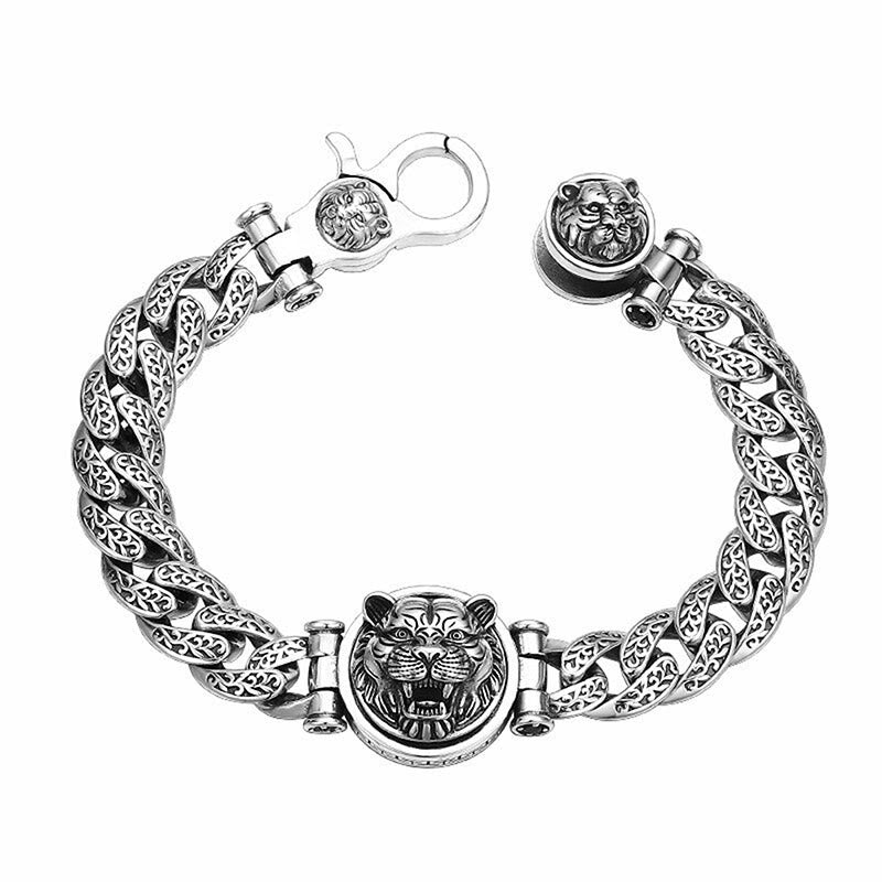 Copper Spiritual Bracelet with Tang Dynasty Flower Design - Luck & Energy