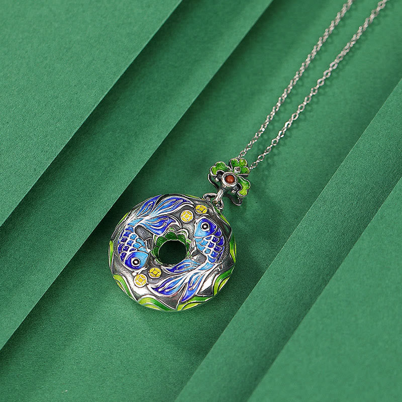 990 Sterling Silber Koi Fisch Anhänger für Glück &amp; Reichtum