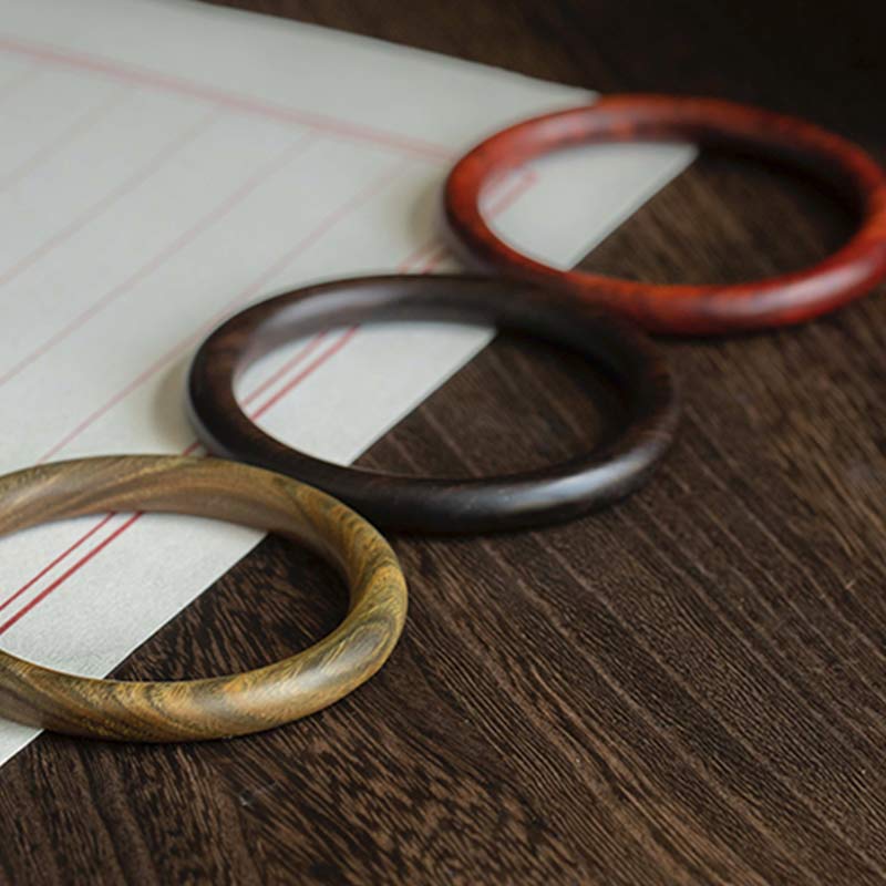 Unisex Small Leaf Red Sandalwood Protection Bracelet 54mm