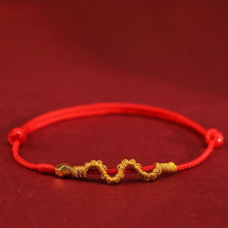 999 Gold Schlangen geflochtenes Armband | Glück &amp; Stärke Armband