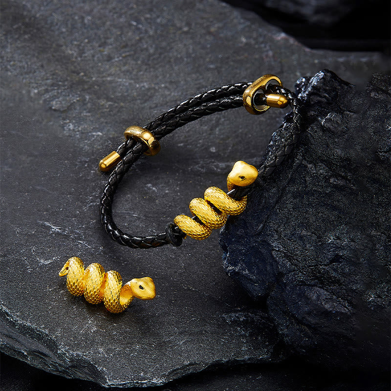 999 Gold Schlangenschutzarmband