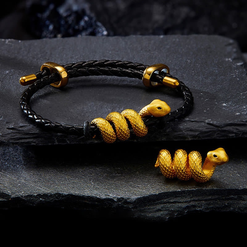 999 Gold Schlangenschutzarmband