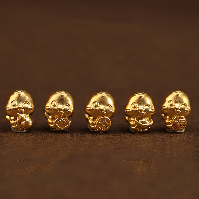 Bauchkette aus 999er Gold mit roter Schlangenschnur für Schutz und Wohlstand