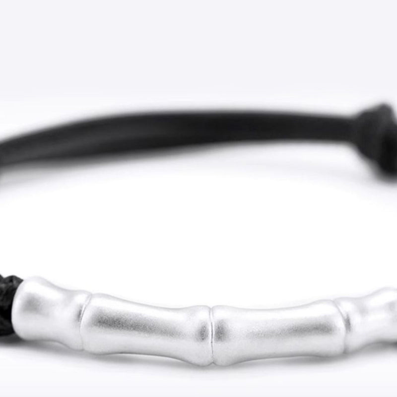 999 Sterling Silber Knochenmuster Rote Schnur Armband für Glück und Schutz
