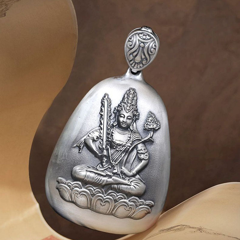 Halskette mit Schutzanhänger aus 999er Sterlingsilber mit chinesischem Sternzeichen