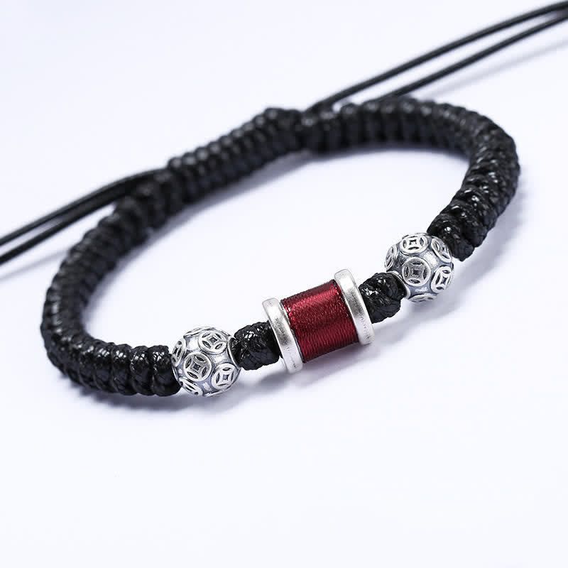 999 Sterling Silber Kupfermünze Balance Armband für spirituellen Schutz