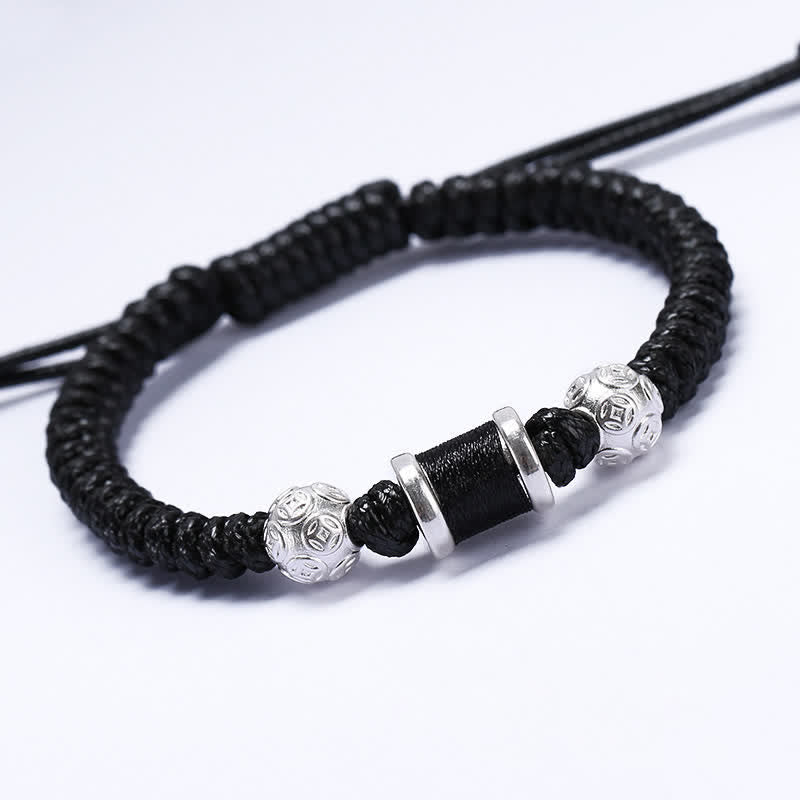 999 Sterling Silber Kupfermünze Balance Armband für spirituellen Schutz