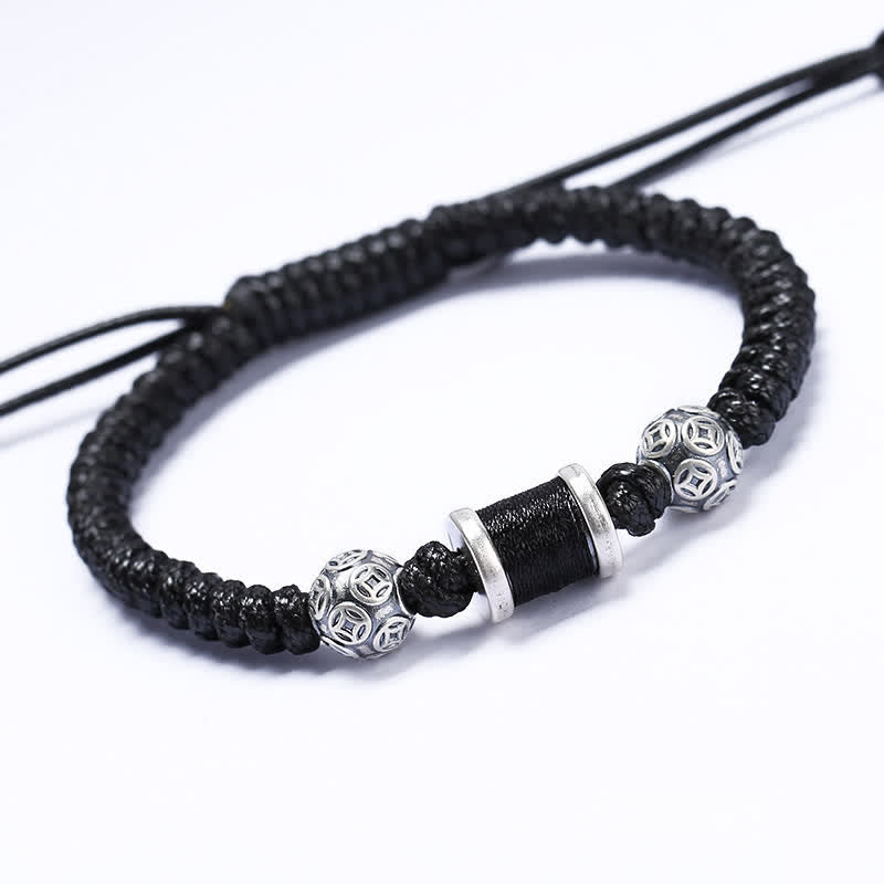 999 Sterling Silber Kupfermünze Balance Armband für spirituellen Schutz