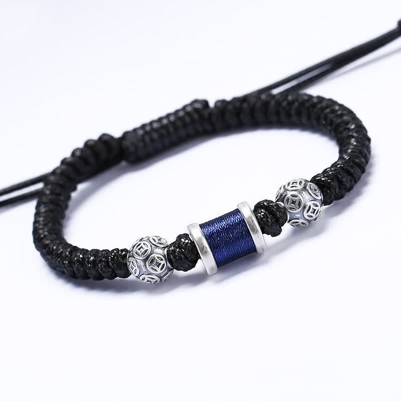 999 Sterling Silber Kupfermünze Balance Armband für spirituellen Schutz