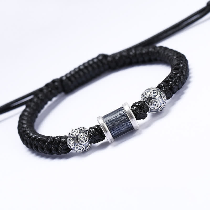 999 Sterling Silber Kupfermünze Balance Armband für spirituellen Schutz