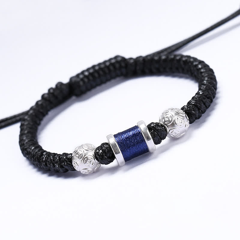 999 Sterling Silber Kupfermünze Balance Armband für spirituellen Schutz