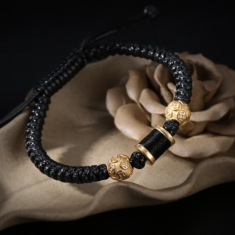 999 Sterling Silber Kupfermünze Balance Armband für spirituellen Schutz