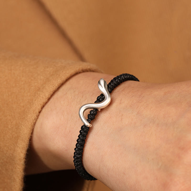 999 Sterling Silber Rote Schnur Stärke Armband zum Schutz | Jahr der Schlange