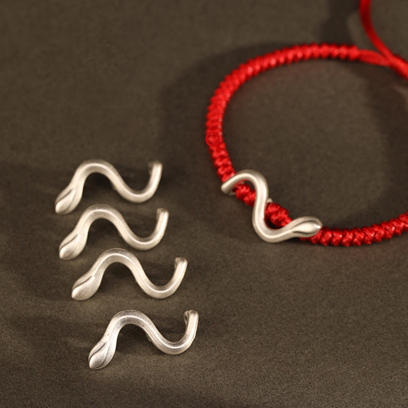 999 Sterling Silber Rote Schnur Stärke Armband zum Schutz | Jahr der Schlange