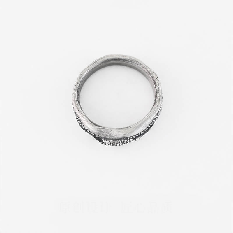Schlangenschutzring aus 999er Sterlingsilber für Weisheit und Widerstandsfähigkeit