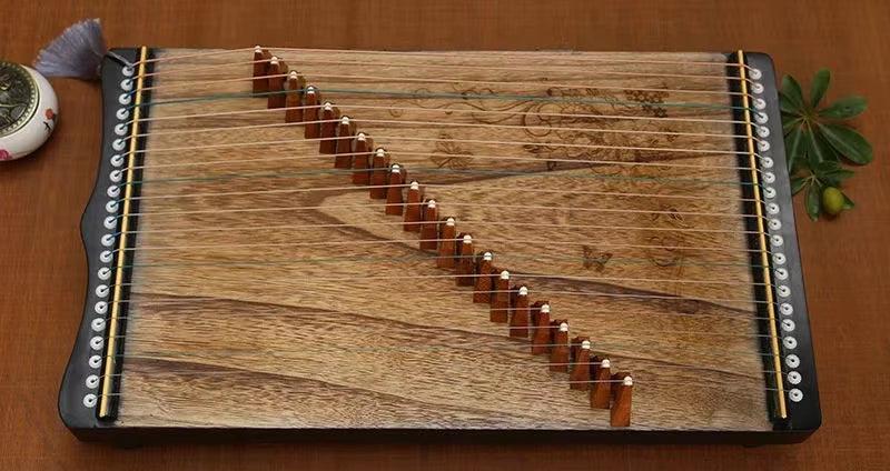 Portable Mini Guzheng 21 Strings Professional Zither Finger Training Device Beginner Guzheng Chinese Stringed Instruments Gifts