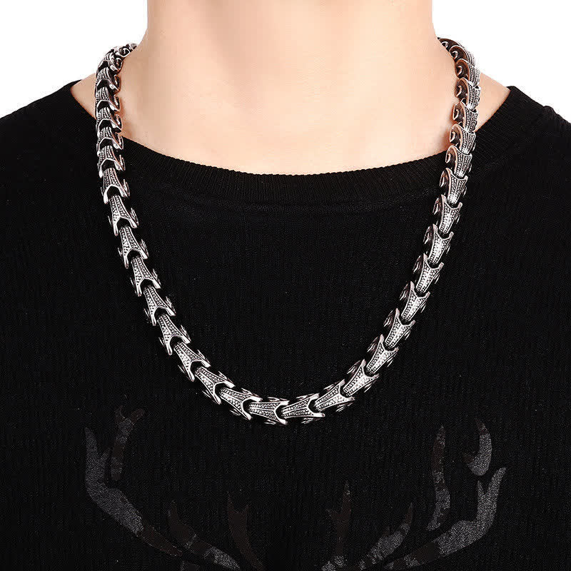 Titanium Steel Dragon Protection Necklace Pendant Bracelet