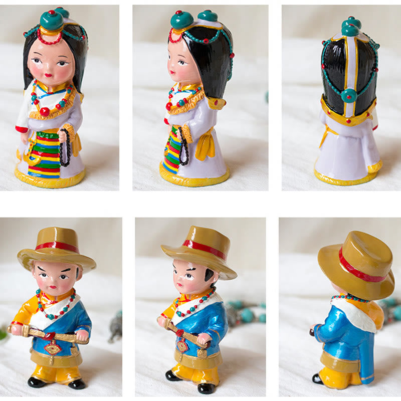 11 cm handbemaltes tibetisches spirituelles Figuren-Ornament