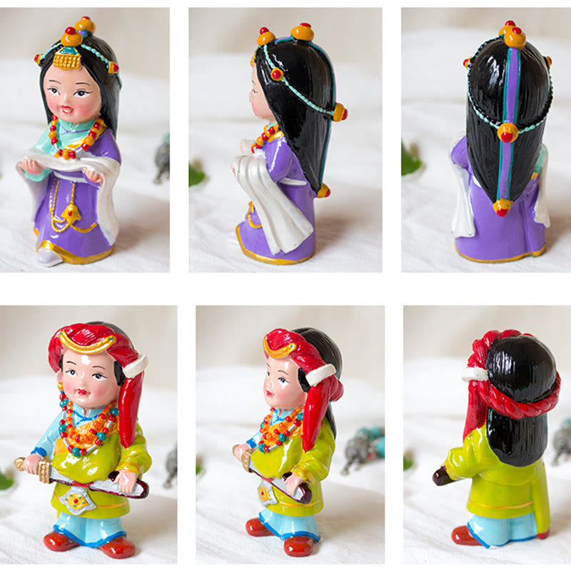 11 cm handbemaltes tibetisches spirituelles Figuren-Ornament