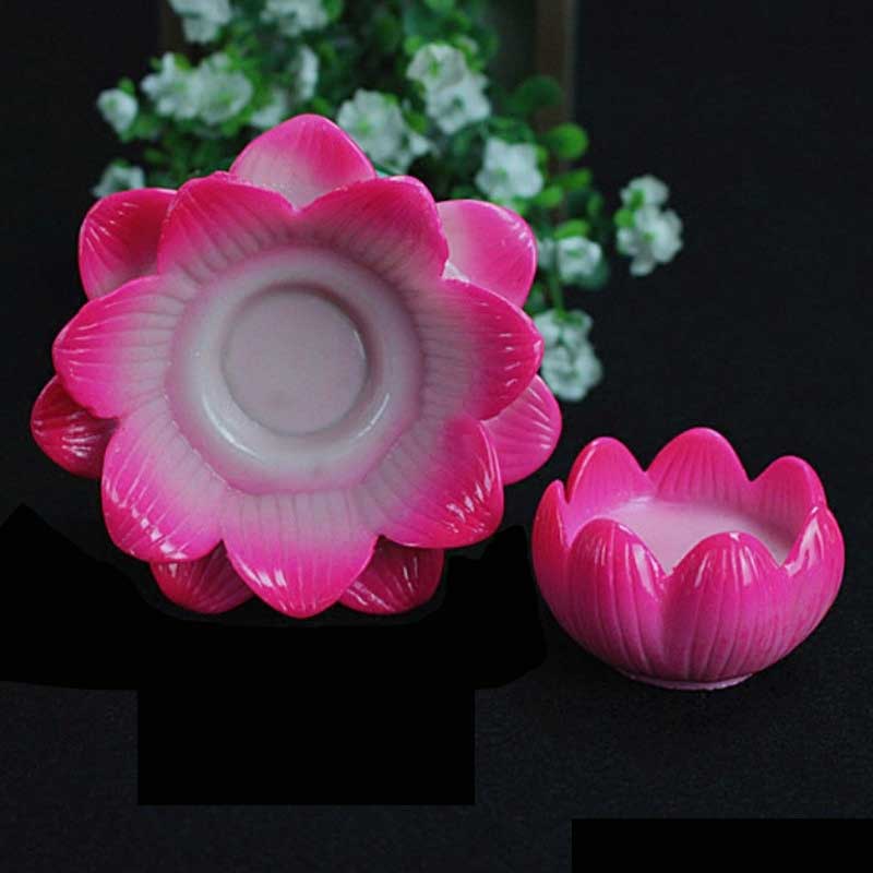 Lotus Flower Meditation Candle Holder 9.4cm for Ritual Altars