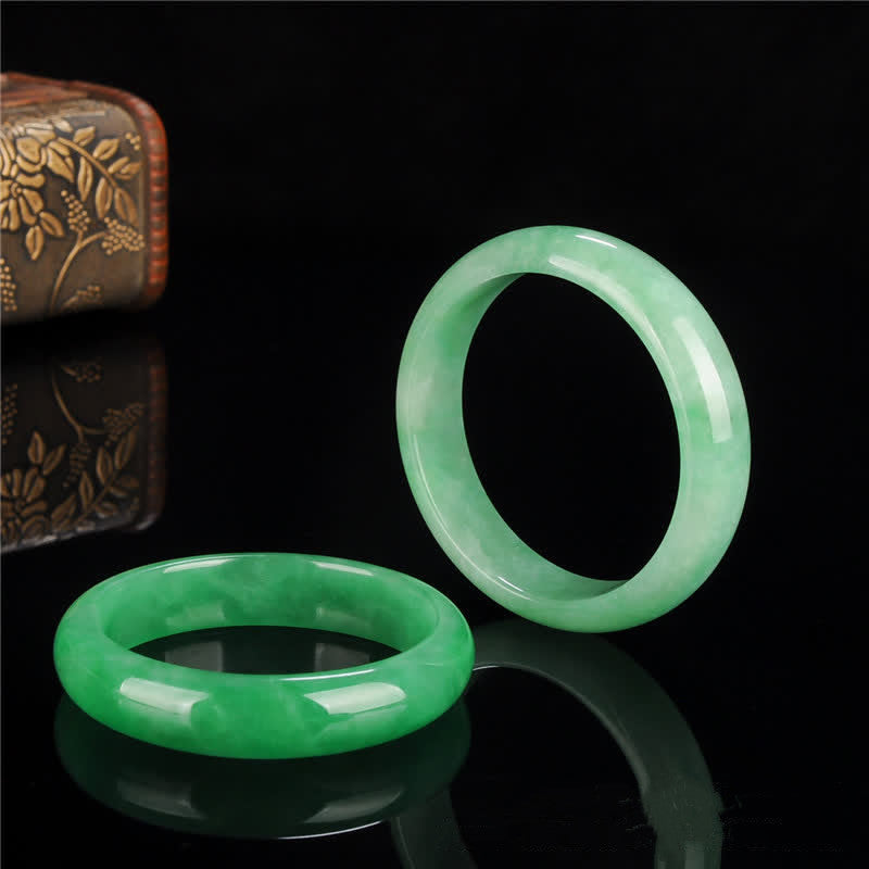 Jade-Armreif, 58 mm, für Fülle und Schutz