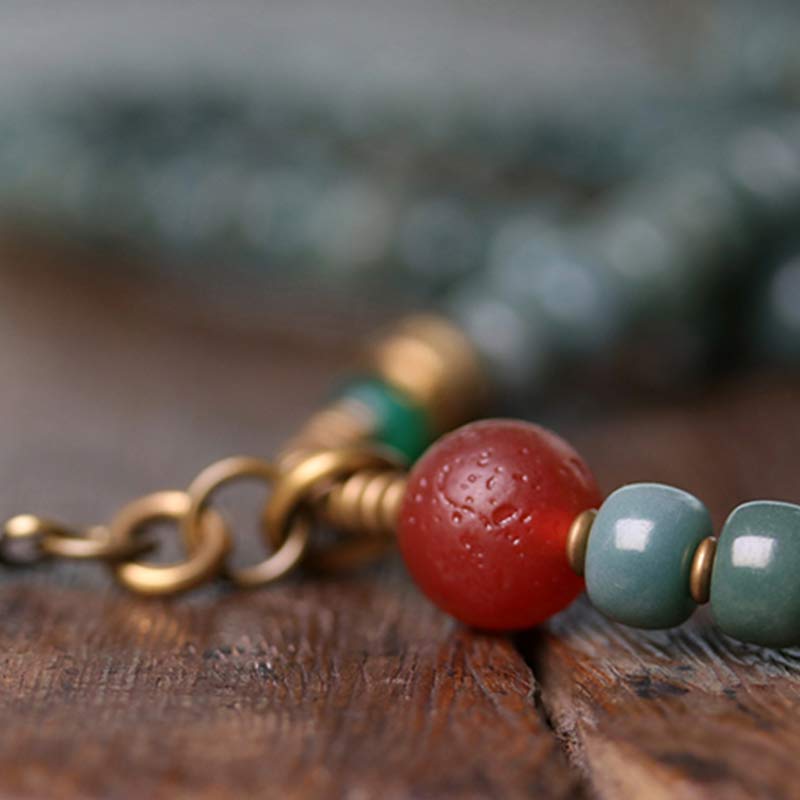 108 Perlen Bodhi Seed Mala Weisheitsarmband für Meditation