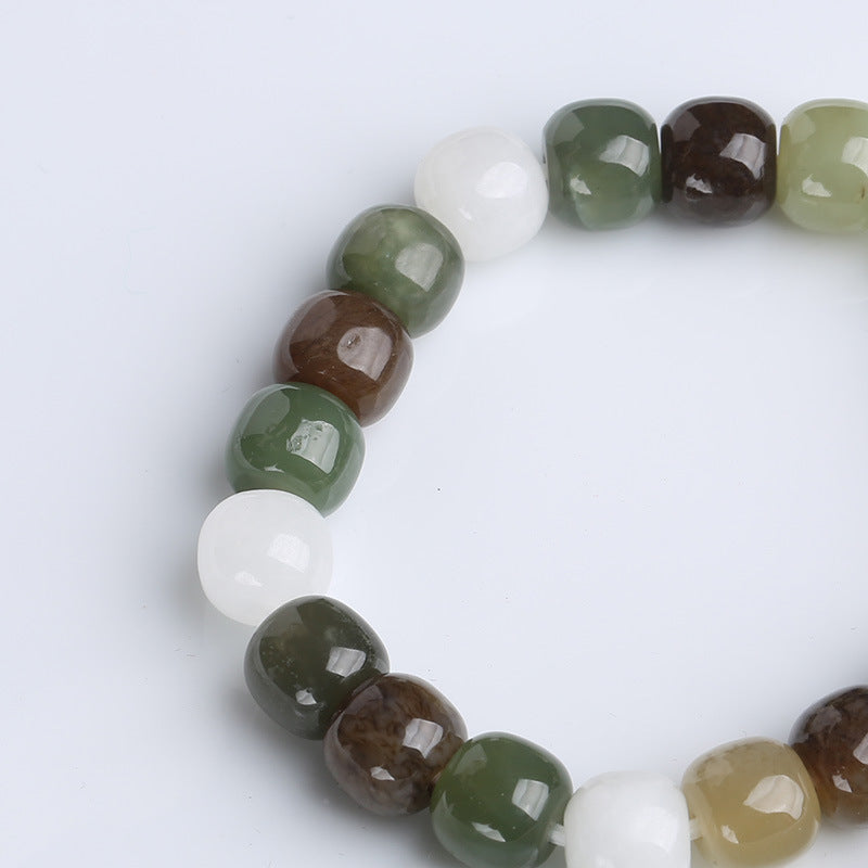 Gradient Jade Luck Blessing Bracelet | Unisex Jade Jewelry