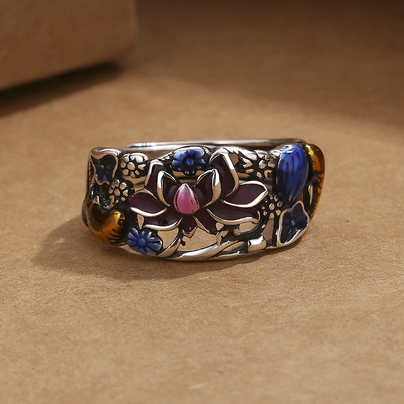Adjustable Copper Koi Fish Luck & Wealth Ring