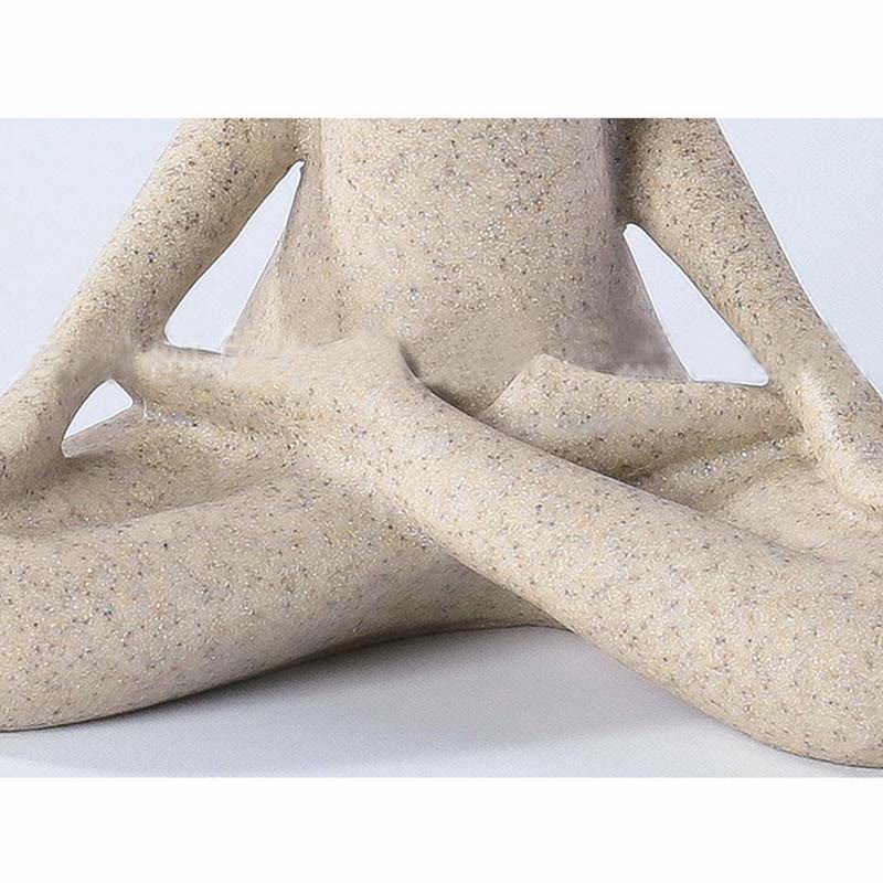 Abstract Yoga Meditating Resin Buddha Statue Decoration