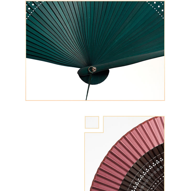 20cm Bamboo Folding Fan | Gradient Color Chinese Hand Fan