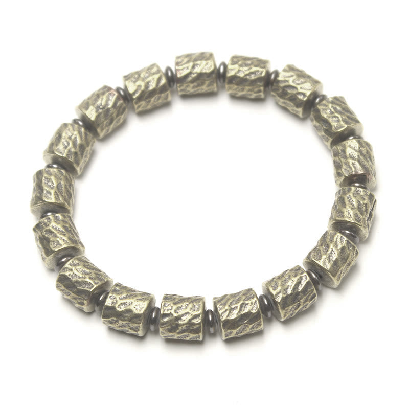 9 mm Kupfer Meteorit Krater Muster Spirituelles Armband
