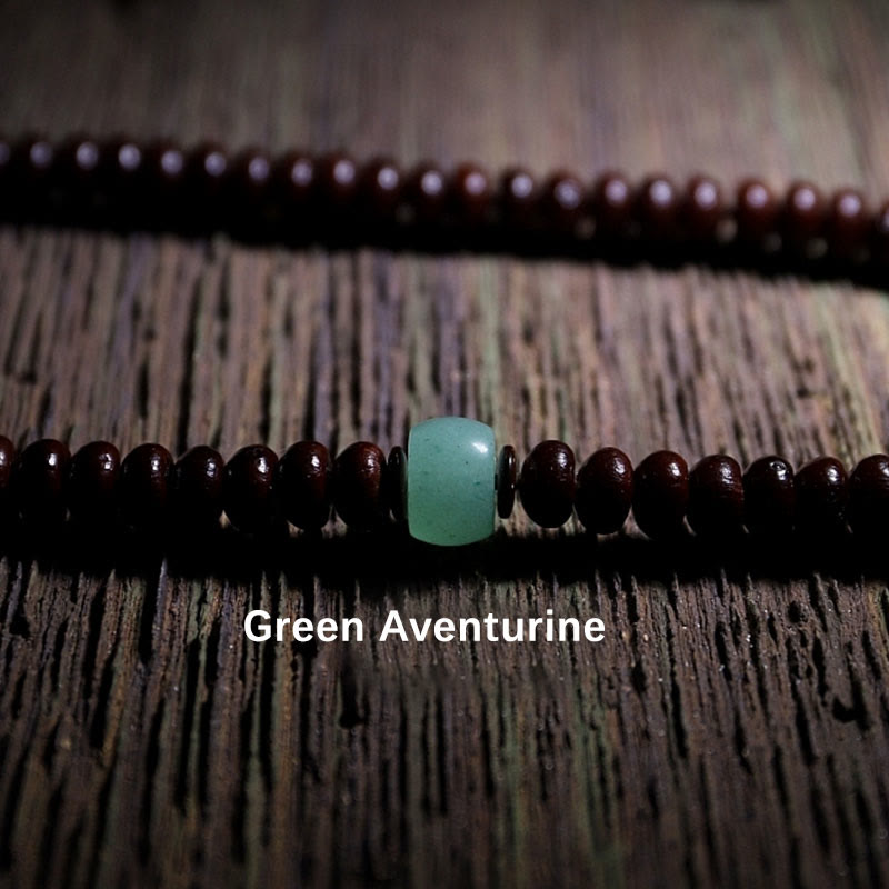 9 mm lila Bodhi Seed Mala Armband mit dreiäugigen Dzi-Perlen für Harmonie