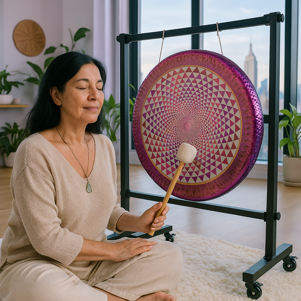 20" Heilige Geometrie Gong für Klangheilung