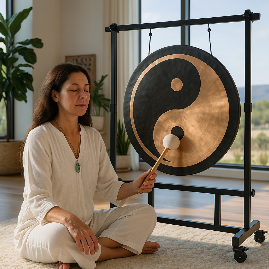 12" to 48" Yin Yang Gong Instrument for Sound Bath