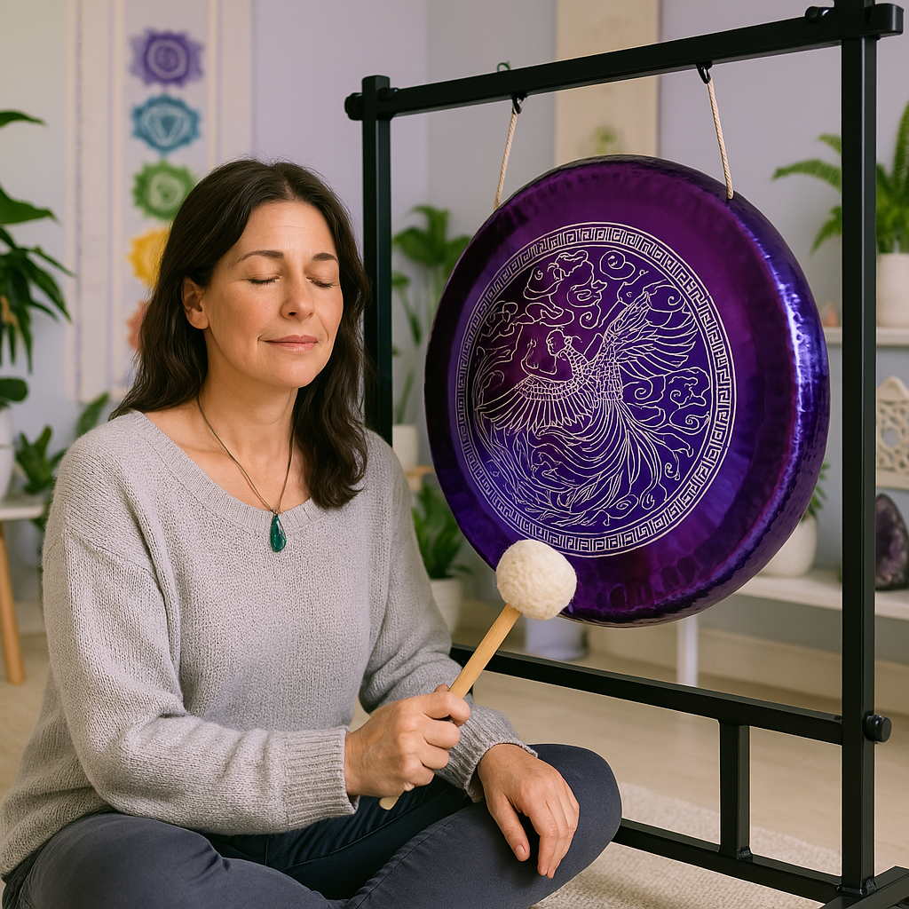 Pink Phoenix Gong-Instrument zur Klangheilung