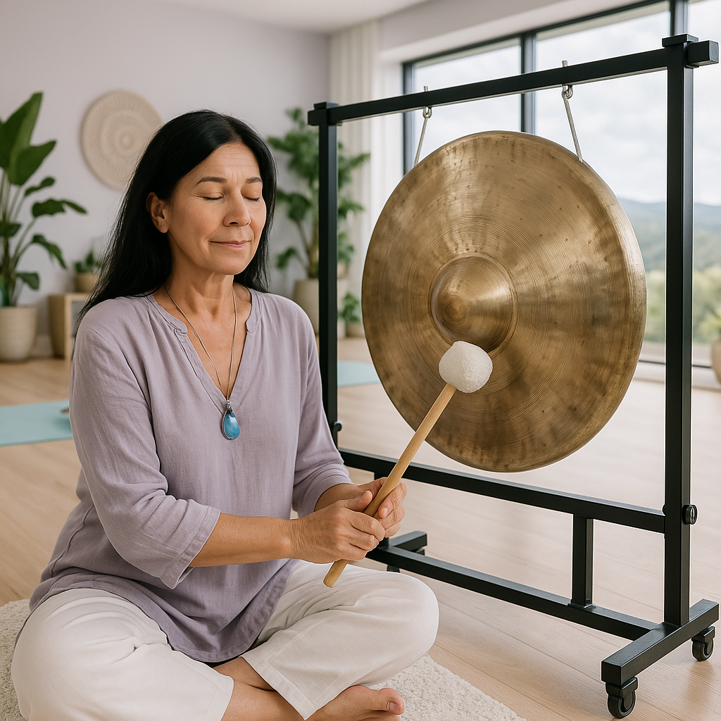 6" to 36" Golden Bao Nipple Gong Instrument for Healing