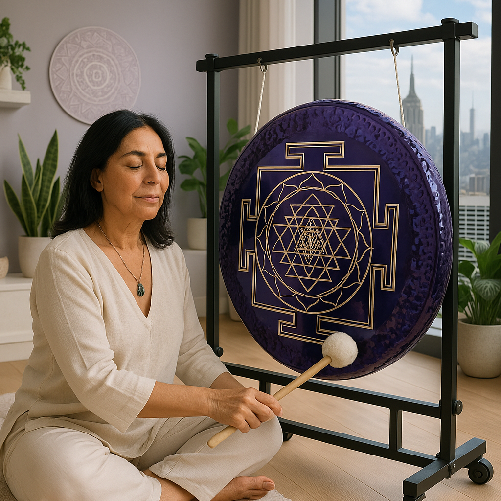32" Heiliger Geometrie-Gong für Klangheilung