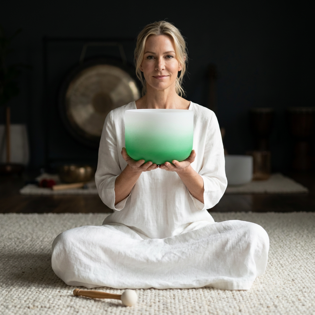 Kristallklangschale - Herzchakra F-Note Meditationsschale