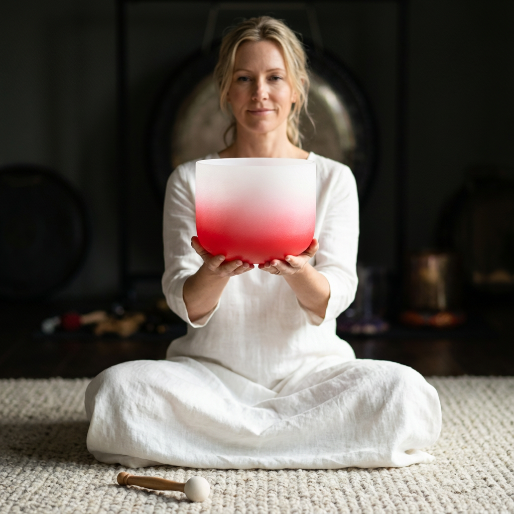 Kristallklangschale - Wurzelchakra C-Note Meditationsschale