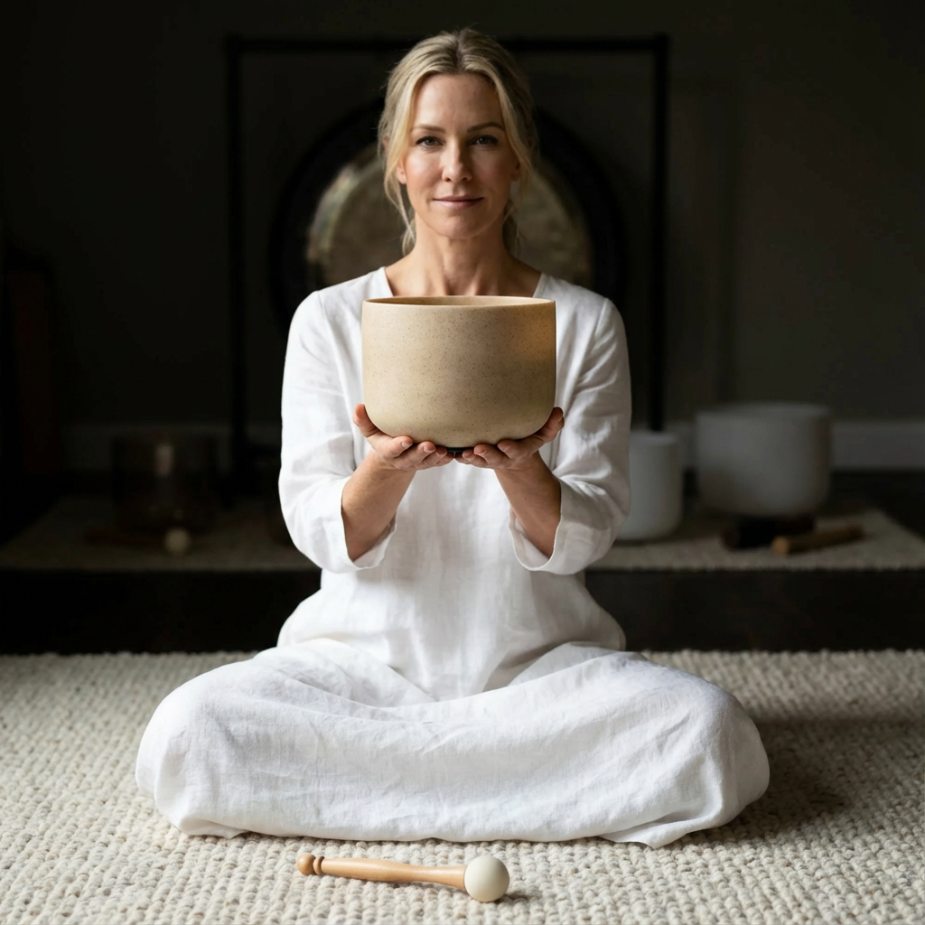 E Note Tea Topaz Edelstein Fusion Kristall Klangschale 